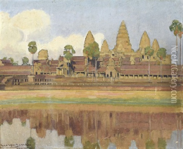 Angkor Oil Painting - George Barriere