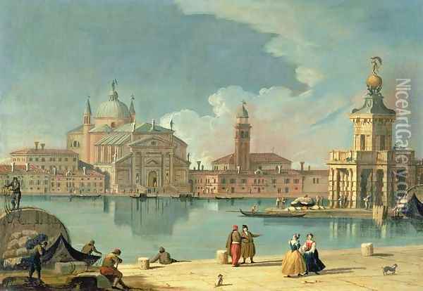The Redentore, Venice Oil Painting - (circle of) Richter, Johan Anton