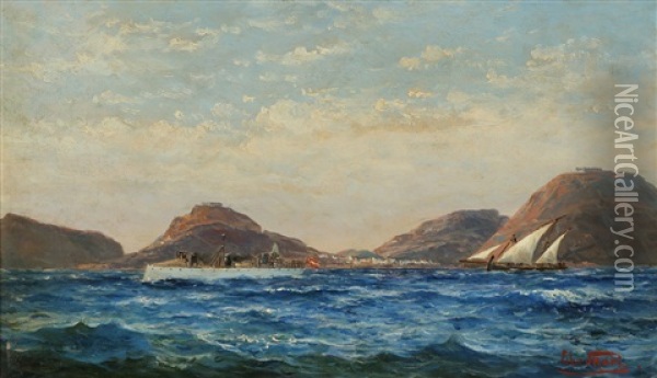 Carthagena, Middelhavet Oil Painting - Edvard Skari