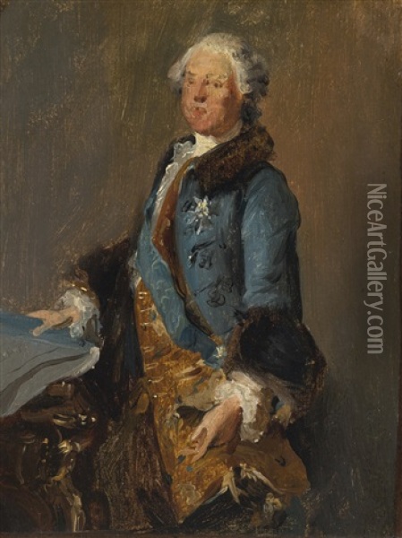 Portrait Of Abel Francois Poisson, Marquis De Marigny Oil Painting - Louis Tocque