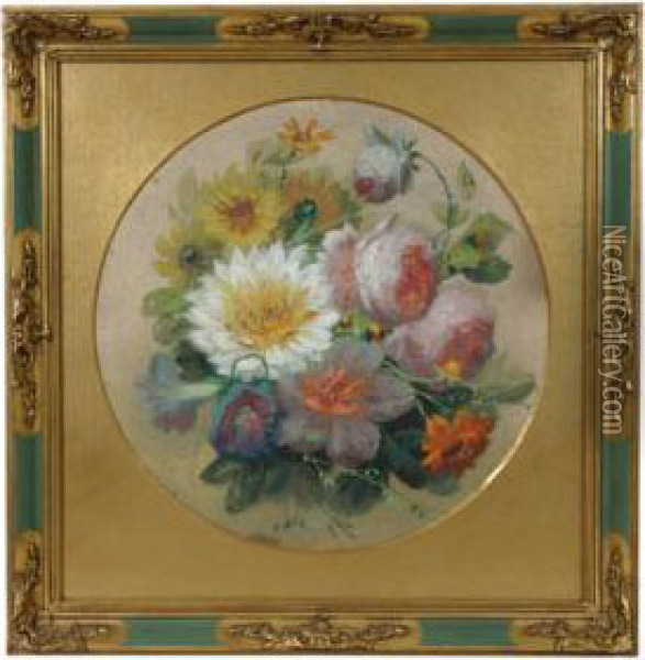 Bouquet Of Flowers Oil Painting - Josef Navratil