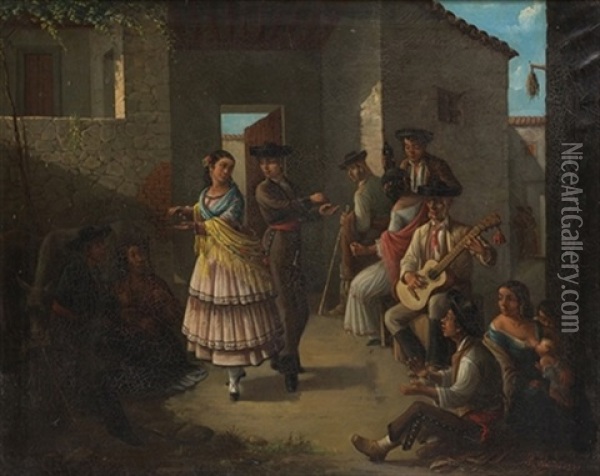 Escena Costumbrista Oil Painting - Rafael Francisco Javier de Olavide