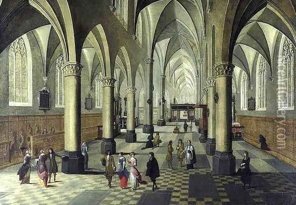 Interior of a Cathedral 1659 Oil Painting - Peeter, the Younger Neeffs