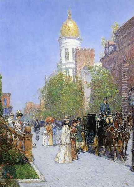 A Spring Morning Oil Painting - Frederick Childe Hassam