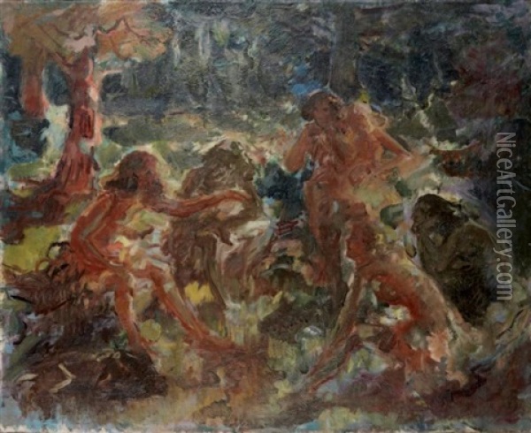 Les Sauvages Oil Painting - Konstantin Kuznetsov