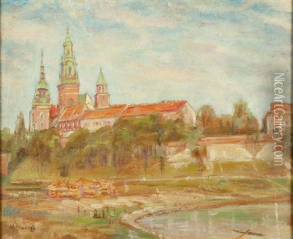 Widok Na Wawel Oil Painting - Vladimir Vladyslaw Granzow