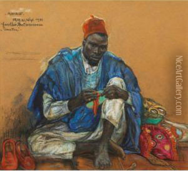 Portrait D'amadou Oil Painting - Anna Morstadt
