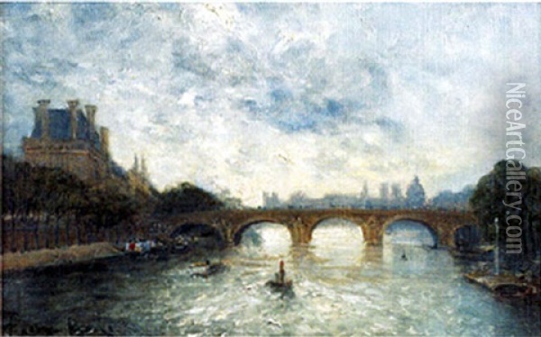Le Pont Marie, Le Matin Oil Painting - Frank Myers Boggs