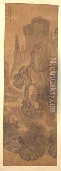 A Thousand Peaks and Myriad Ravines, 1617 Oil Painting - Bin Wu