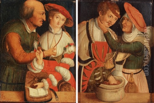 De Omaka Paren (pair) Oil Painting - Lucas Cranach the Elder