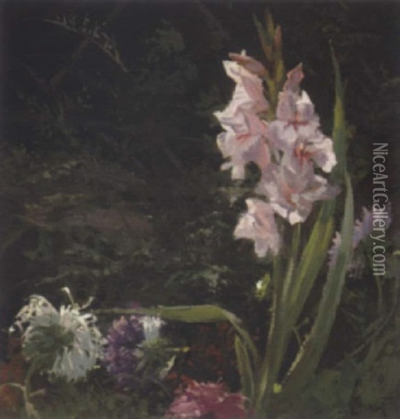 Gladiolen Oil Painting - Hendricus Fredericus de Grys