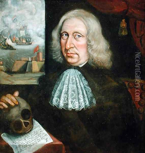 Self Portrait, c.1680 Oil Painting - Thomas Smith