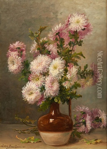 Vase Fleuri Oil Painting - Juliette Wytsman