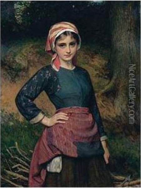 The Wood Gather Oil Painting - Charles Sillem Lidderdale