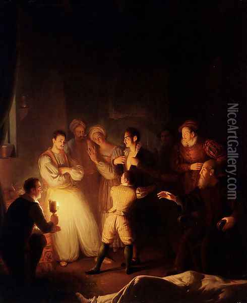 The Accusation Oil Painting - Petrus van Schendel