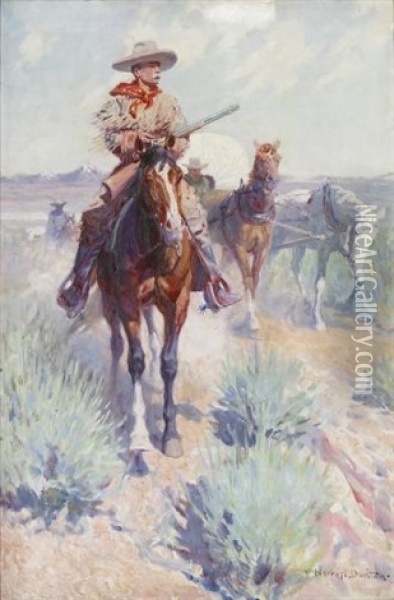 The Trail Boss (settlers And Seeds - Civilization's Forerunners) Oil Painting - William Herbert Dunton