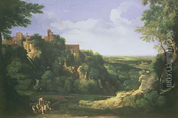 View of Tivoli with Rome in the Distance Oil Painting - Gaspard Dughet Poussin