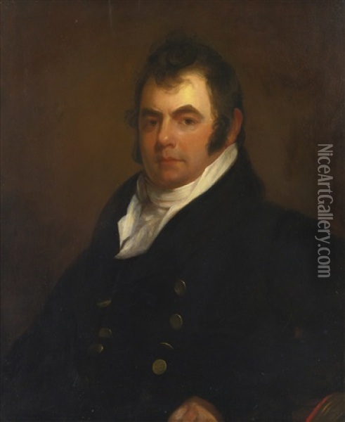 Portrait Of A Man Oil Painting - Samuel F.B. Morse
