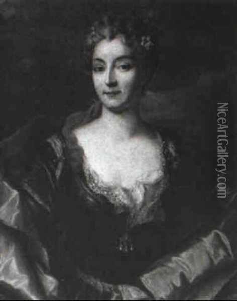 Duchess Of Orleans, Wife Of Louis-phillipe Oil Painting - Nicolas de Largilliere