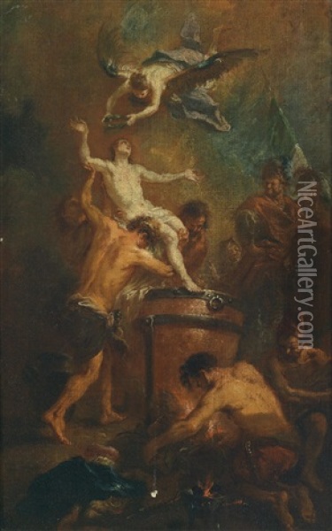 Das Martyrium Des Heiligen Vitus Oil Painting - Martin Johann (Kremser Schmidt) Schmidt
