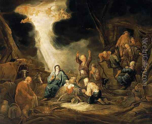 Adoration of the Shepherds Oil Painting - Benjamin Gerritsz. Cuyp