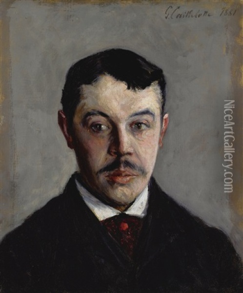 Portrait D'homme Oil Painting - Gustave Caillebotte