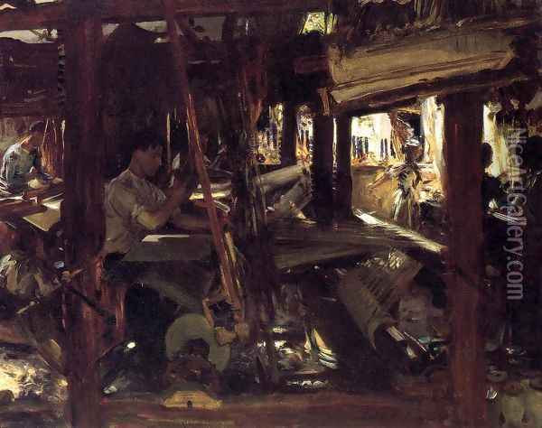Granada The Weavers Oil Painting - John Singer Sargent
