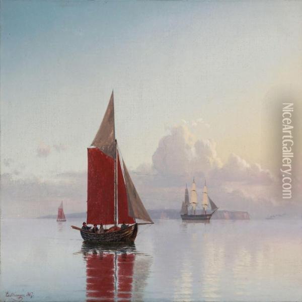 Stille Morgen I Sundet Oil Painting - Carl Emil Baagoe