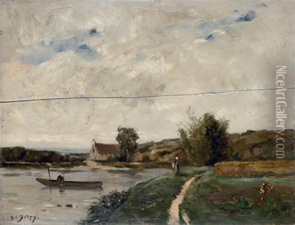 Paysage Oil Painting - Hippolyte Camille Delpy