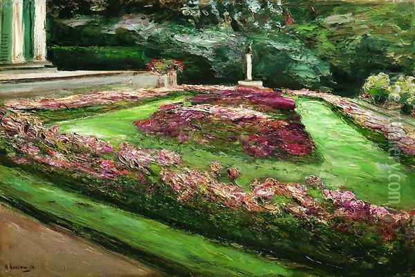 Flower Terrace at Wannsee Oil Painting - Max Liebermann