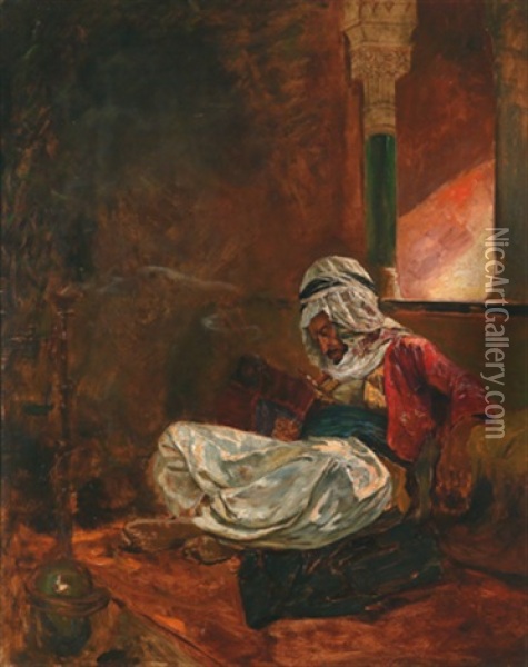 Schlafender Araber Oil Painting - Ferencz Franz Eisenhut