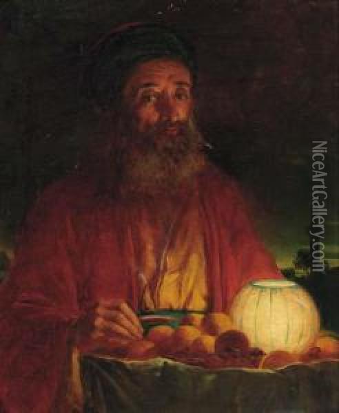 The Orange Seller Oil Painting - Abraham Solomon