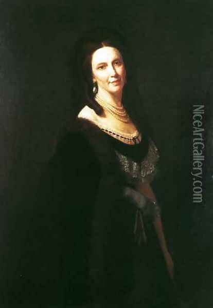 Portrait of Zofia Dzieduszycka Oil Painting - Henryk Rodakowski