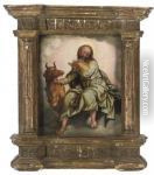 Saint Luke Oil Painting - Raphael (Raffaello Sanzio of Urbino)
