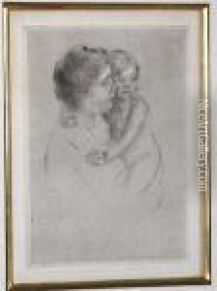 Antoine Holdingher Child Oil Painting - Mary Cassatt