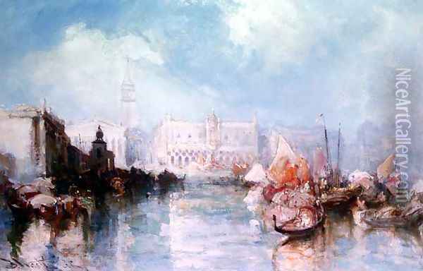 Venice 2 Oil Painting - Frank Wasley