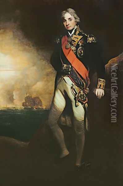 Horatio Viscount Nelson 1758-1805 Oil Painting - John Hoppner