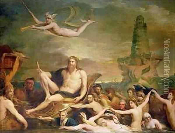 Commerce, or the Triumph of the Thames, fourth in the series 'The Progress of Human Culture and Knowledge' Oil Painting - James Barry