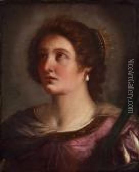 Hl. Katharina Von Alexandrien Oil Painting - Guercino