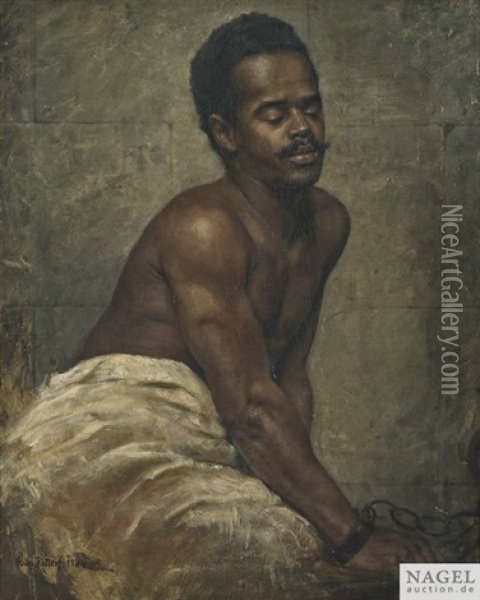 Sklave In Ketten Oil Painting - Caspar Ritter