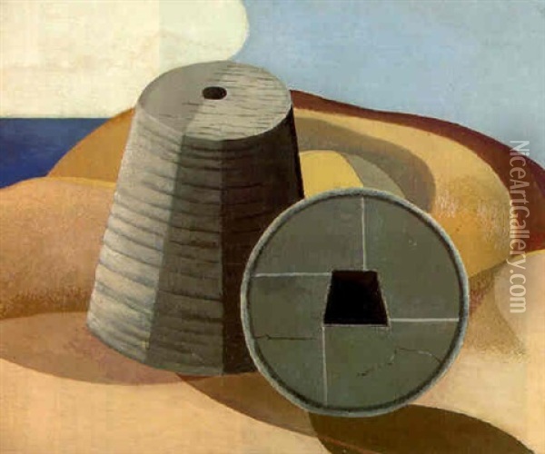 Mineral Objects Oil Painting - Paul Nash