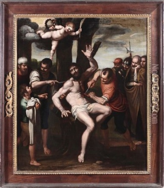 Martirio Di San Bartolomeo Oil Painting - Giovanni Domenico Cappellino