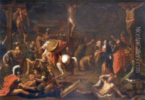 La Crucifixion Oil Painting - Nicolas Poussin