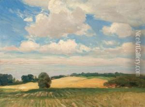 Farm Landscape Oil Painting - Mathias Joseph Alten