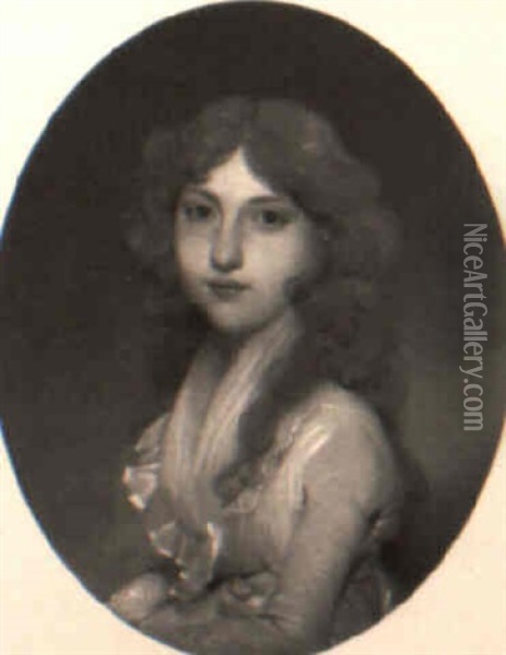 Portrait Of Mme. La Comtesse Van Der Duyn, Nee Baronne Van Der Capillen Oil Painting - John Downman