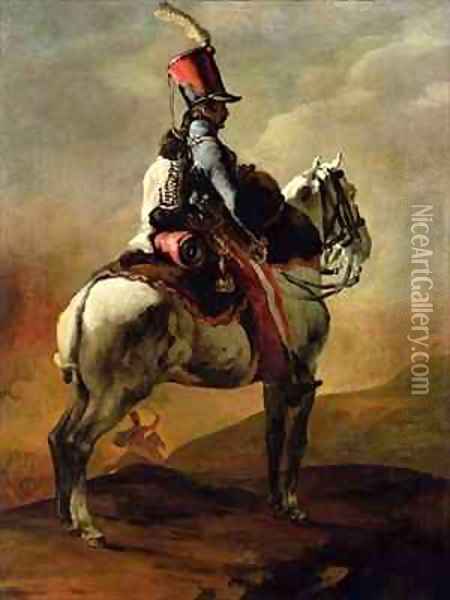 Trumpeter of the Hussars Oil Painting - Theodore Gericault