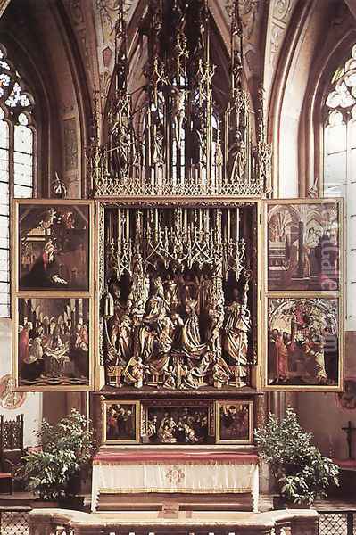 St Wolfgang Altarpiece Oil Painting - Michael Pacher