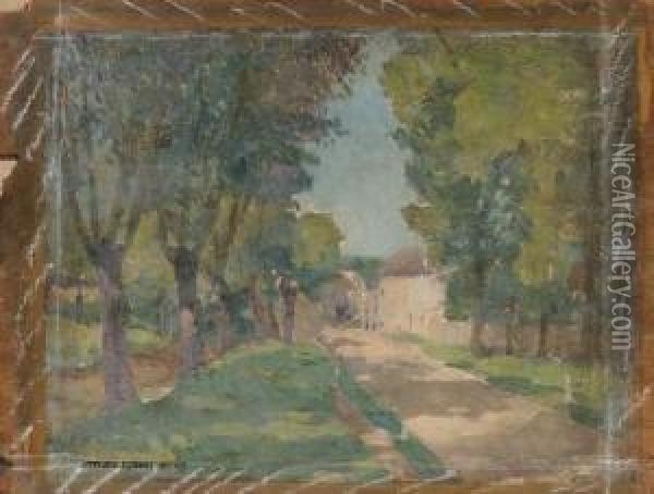 L'entree Du Chateau Oil Painting - Ernest Quost
