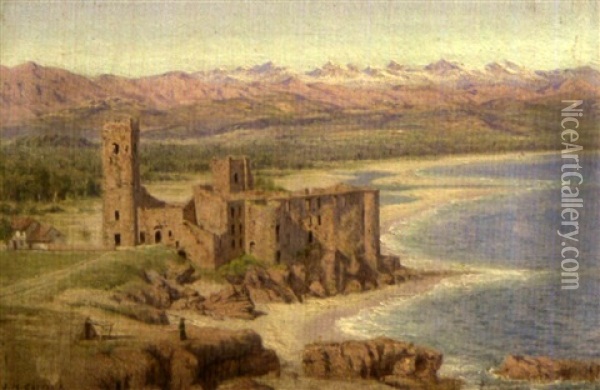 Chateau De La Napoule Oil Painting - John Mulcaster Carrick