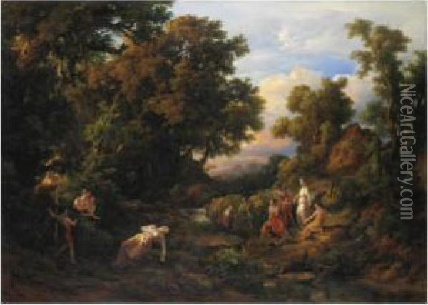 Diana E Callisto Oil Painting - Karl I Marko